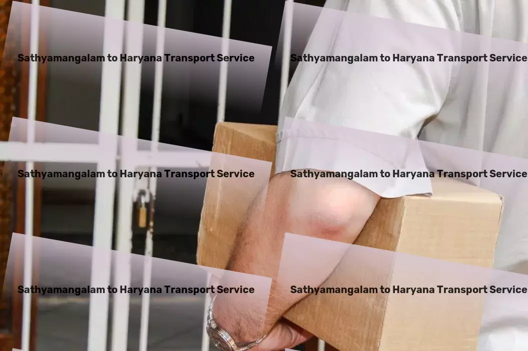 Sathyamangalam to Haryana Transport Nationwide courier