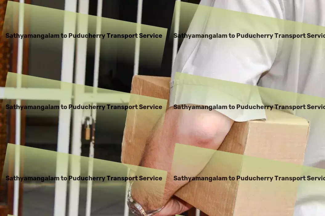 Sathyamangalam to Puducherry Transport Goods movement in India, optimized for you! - Customized transport operations