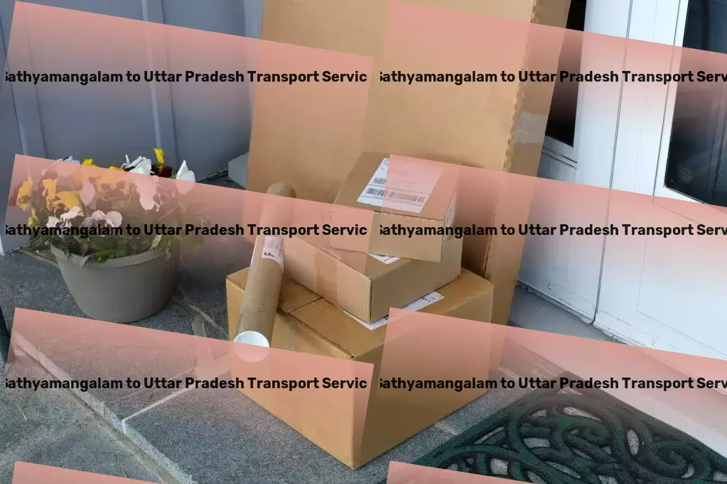 Sathyamangalam to Uttar Pradesh Transport Navigate with confidence across India's logistic landscapes! - Full-scale package delivery