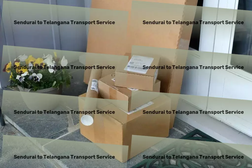 Sendurai to Telangana Transport Heavy parcel delivery