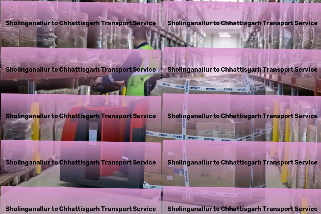 Sholinganallur to Chhattisgarh Transport Personalized courier services