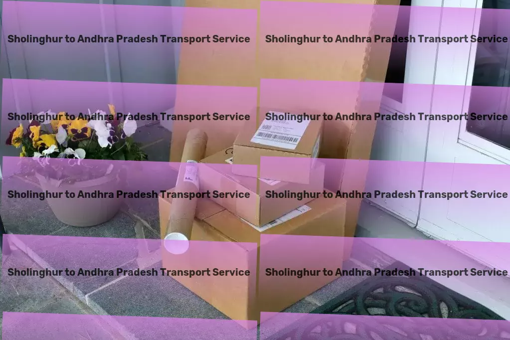 Sholinghur to Andhra Pradesh Transport Large-scale courier services