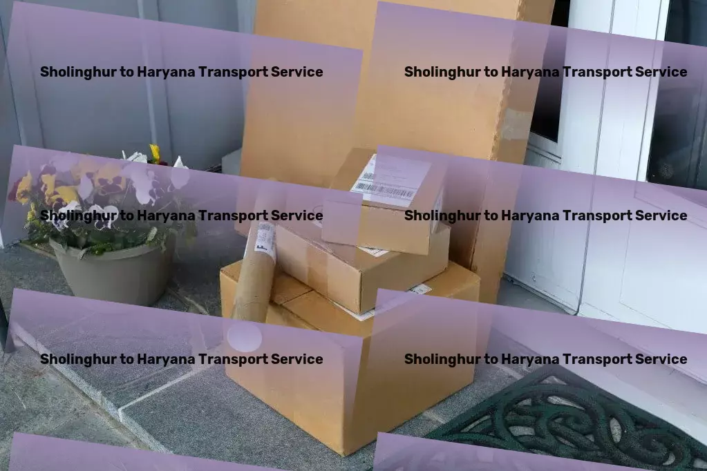 Sholinghur to Haryana Transport Fast package logistics