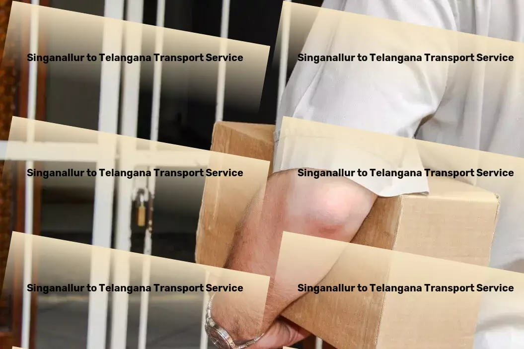 Singanallur to Telangana Transport Customized cargo dispatch