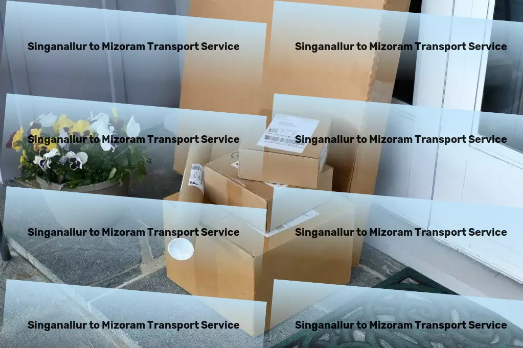 Singanallur to Mizoram Transport Quick cargo transport